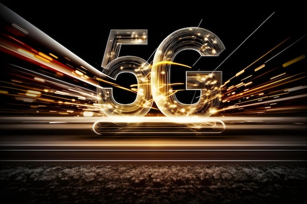 Fondo de concepto de tecnología 5G