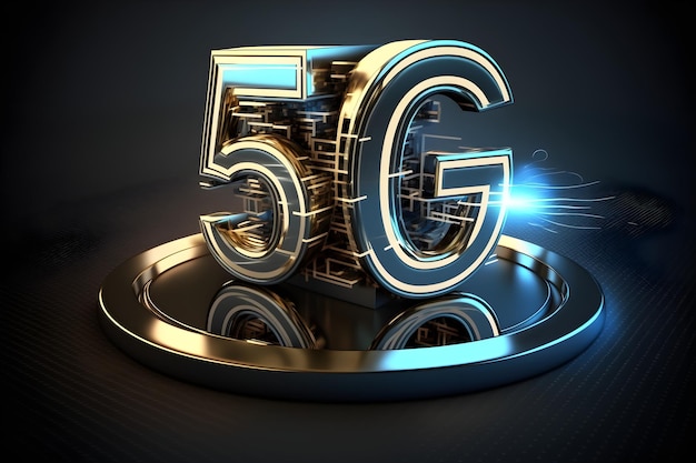 Fondo de concepto de tecnología 5G