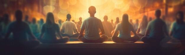 Fondo del concepto de yoga de meditación