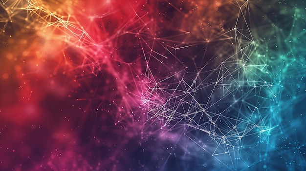 Fondo de conexión de red gradiente
