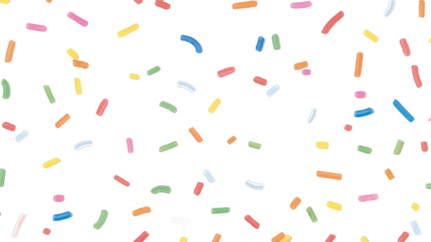 Fondo de confeti de cumpleaños Png diseño colorido fondo transparente