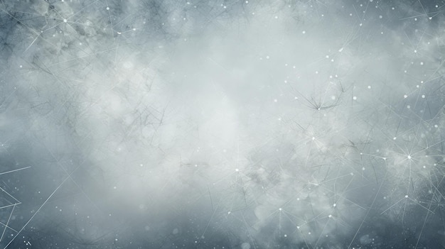 Fondo congelado de invierno azul grunge con copos de nieve Diseño generativo de IA