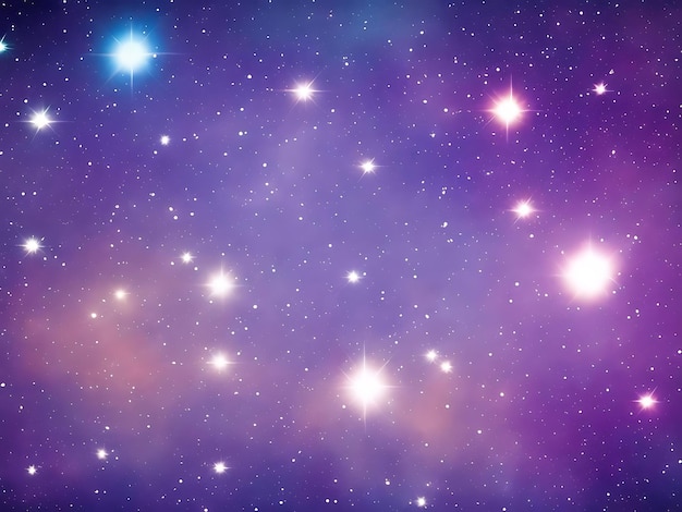 Fondo de constelación de estrellas espaciales abstractas degradadas