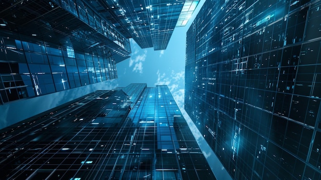 Fondo de construcción futurista