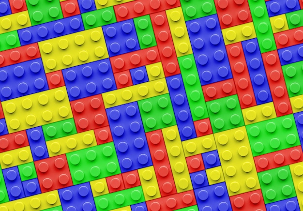 Fondo de constructor de plástico