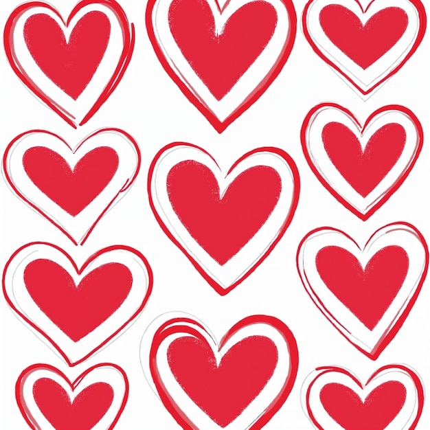 Fondo de corazón rojo