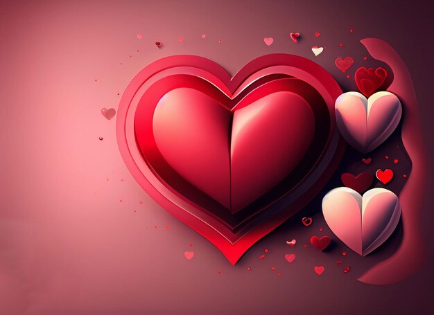 el fondo de los corazones del día de San Valentín