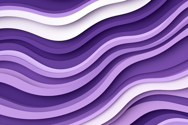Foto fondo de corte de papel capas geométricas superpuestas con rayas de color púrpura y blanco con espacio de copia