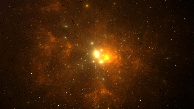 Fondo cósmico de estrellas y galaxias Un oscuro universo infinito con estrellas brillantes y constelaciones Espacio estelar Nebulosas de polvo de estrellas 3d render