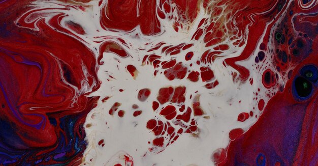 Foto fondo creativo de textura marmoleada colorida con ondas abstractas, estilo de arte líquido pintado con aceite