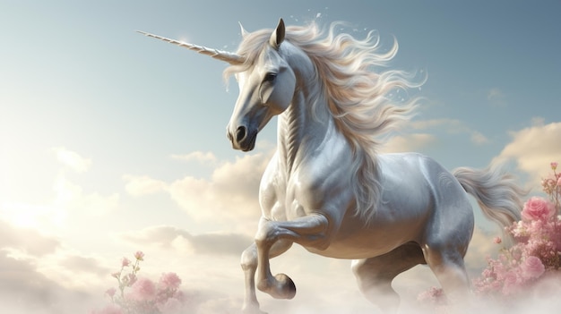 Un fondo de cría de unicornio.