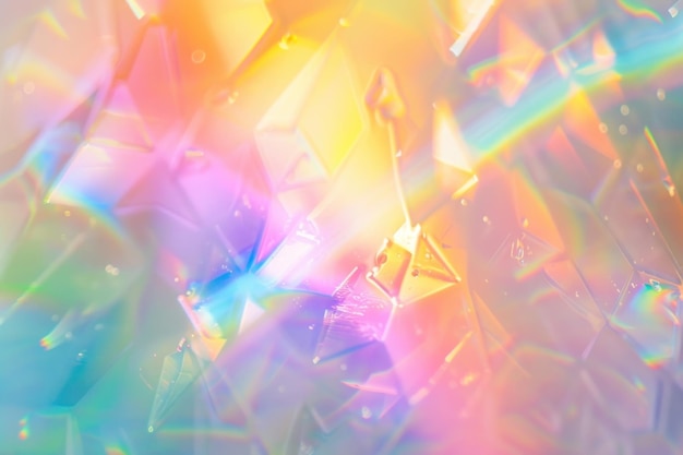 Fondo de cristal geométrico abstracto y vibrante