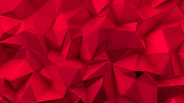 Fondo de cristal rojo con estilo. Ilustración 3d, renderizado 3d.