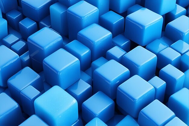 Foto fondo de cubos de caramelo azul