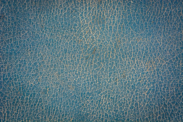 Fondo de cuero azul de la textura del viejo vintage del primer