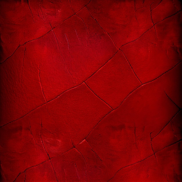 Fondo de cuero rojo premium vintage para decoraciones y texturas Imagen generada por IA