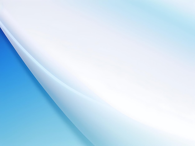 Fondo de curva azul blanco de vector libre generado por la IA