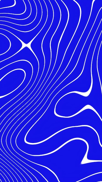 Fondo curvo sin costuras abstracto líneas curvas con fondo azul de color blanco de alta calidad