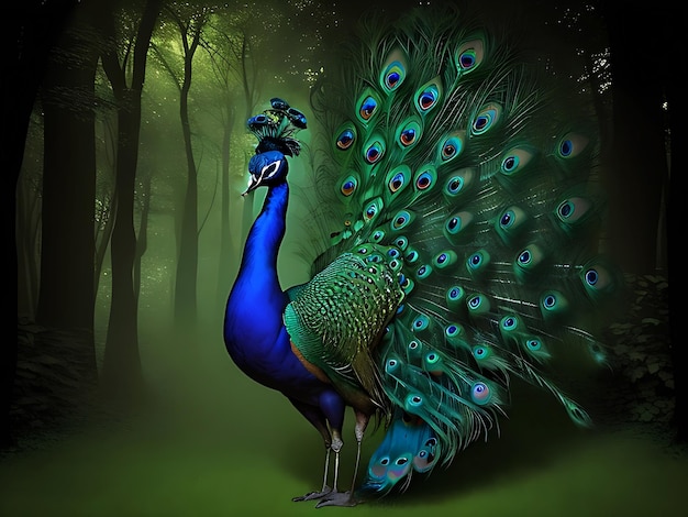 el fondo de la danza del pavo real