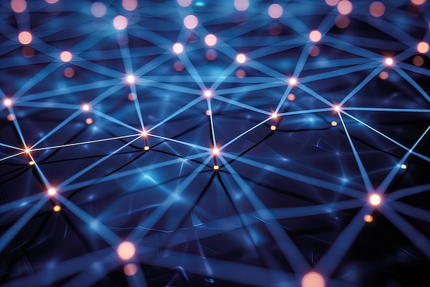 Fondo de datos digitales abstractos Puede utilizarse en la descripción de las capacidades tecnológicas de la red