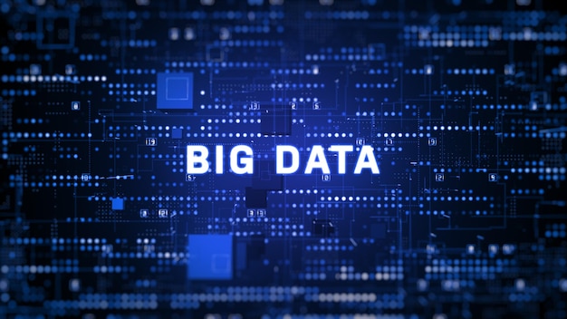 Fondo de datos digitales de tecnología de conexión de red de Big Data