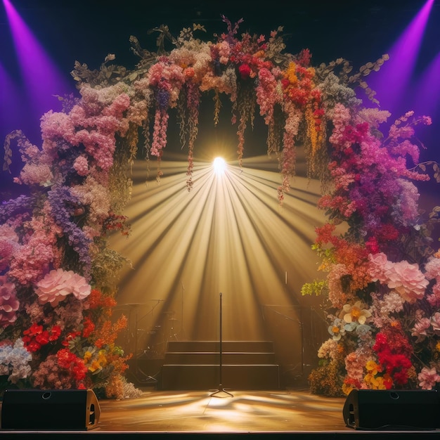 Foto el fondo de la decoración de la boda