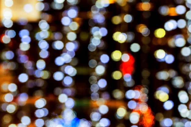 Fondo de decoración de luz de Navidad bokeh. Bokeh de Navidad