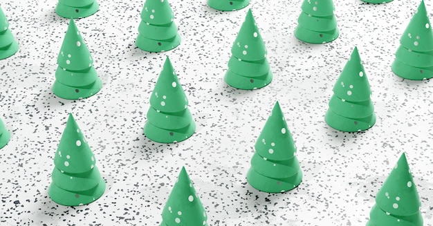 Fondo de decoración moderna de árbol de navidad