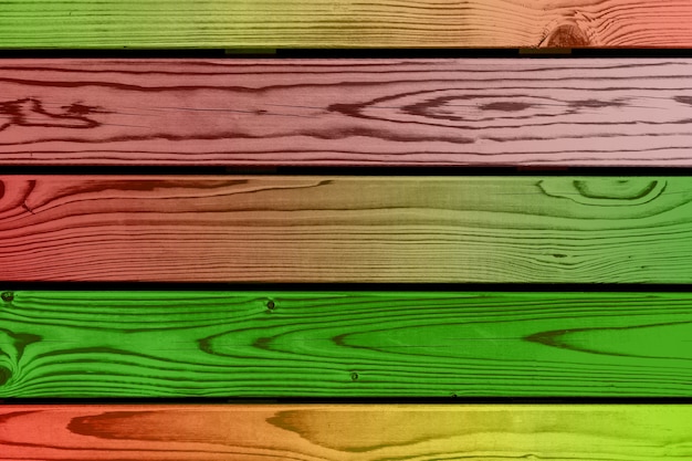 Foto fondo degradado de color. tablones de madera horizontales