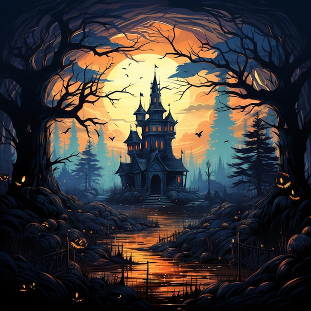 Fondo degradado de halloween