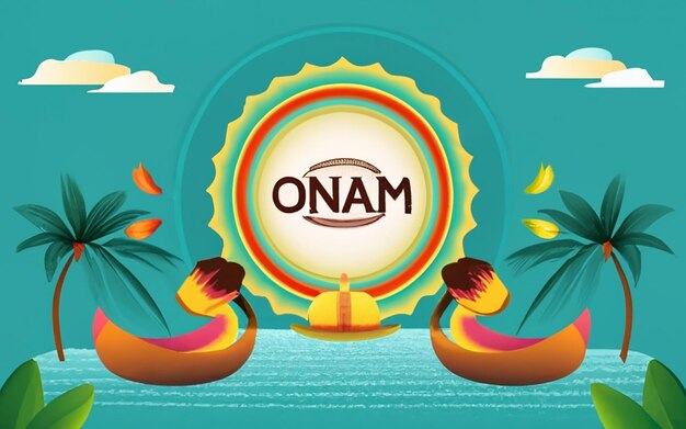 Foto fondo degradado de vector libre para la celebración del festival onam