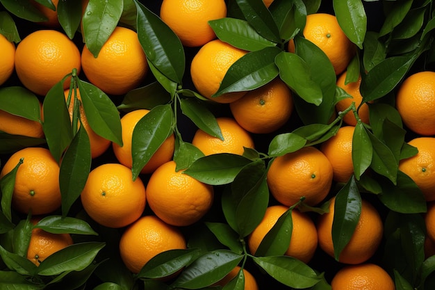 Fondo de deliciosas mandarinas maduras