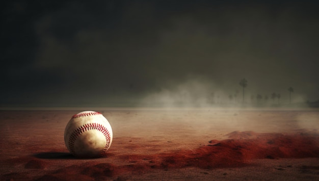 Foto fondo de deporte de béisbol hardball fastball softball con papel pintado de estandarte de espacio de copia