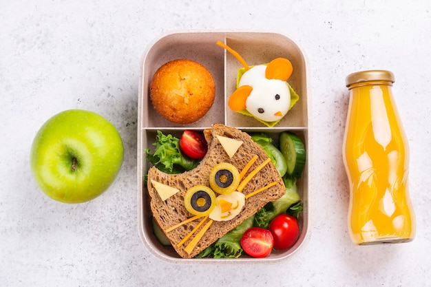 Foto fondo de desayuno de regreso a la escuela