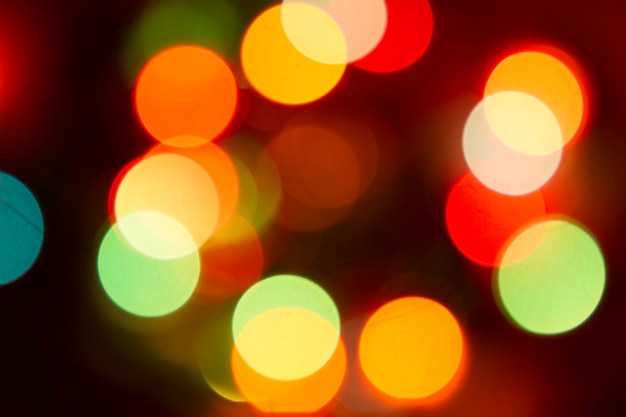 Fondo desenfocado de luces de color bokeh brillo
