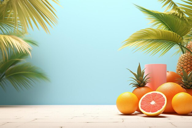 El fondo desenfocado del verano, la naturaleza de la playa tropical con rayos de luz solar y hojas