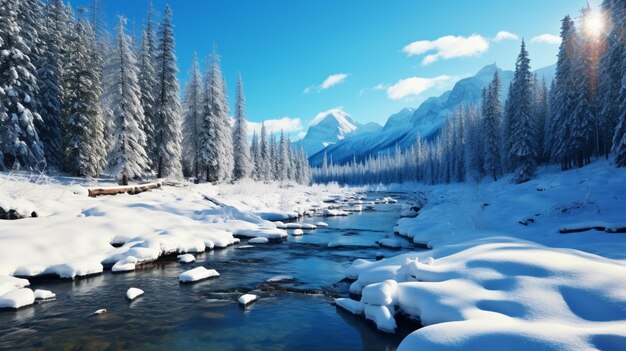 Foto el fondo del desierto nevado