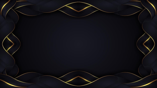 Fondo con detalle dorado de lujo