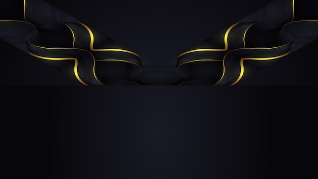 Fondo con detalle dorado de lujo