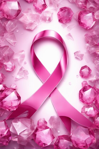 fondo del día del cáncer de cinta rosa