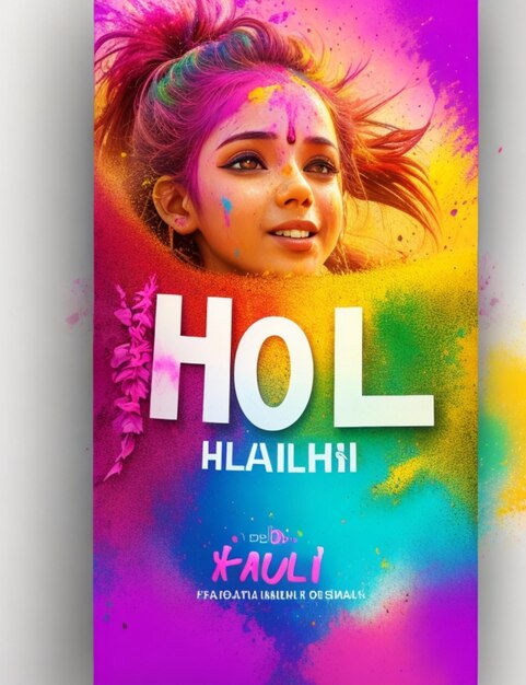 Foto el fondo del día de holi