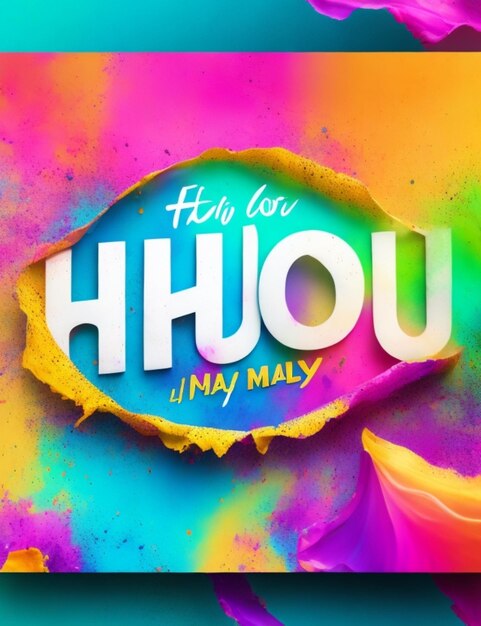 Foto el fondo del día de holi