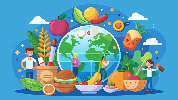Fondo del día internacional de la comida
