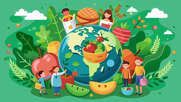 Fondo del día internacional de la comida