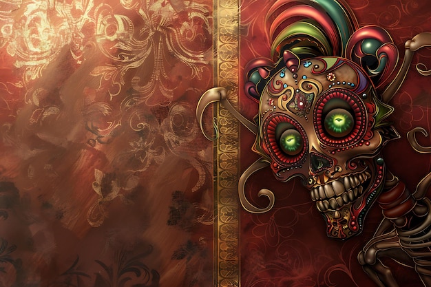 El fondo del Día de los Muertos