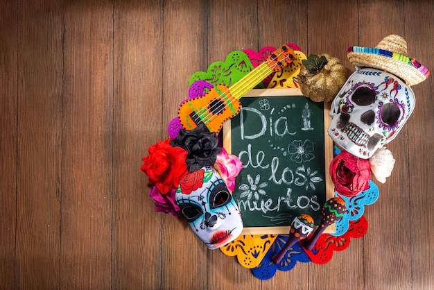 Foto fondo de dia de los muertos