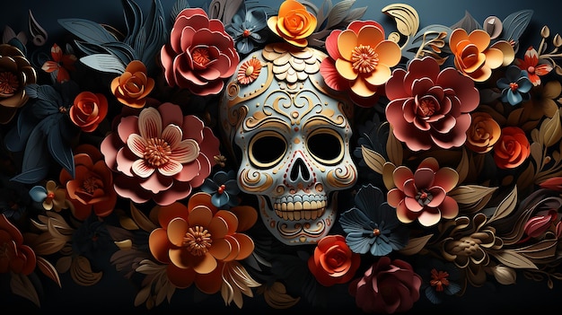 Fondo del día de los muertos