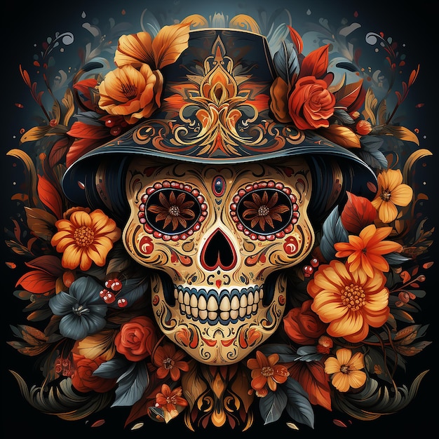 Fondo del día de los muertos