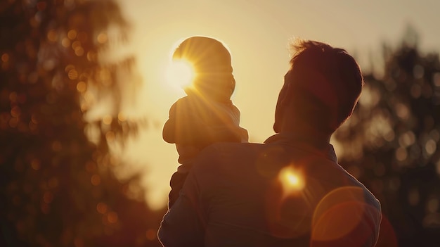 El fondo del día del padre momentos de unión entre el padre y su hijo