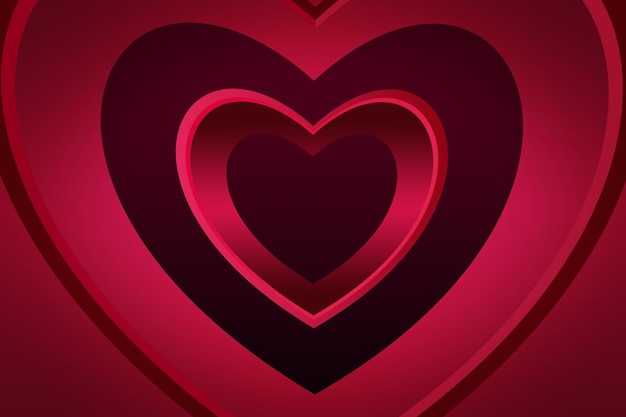 Fondo del día de San Valentín Concepto de emociones humanas relaciones de amor y vacaciones románticas ilustración 3d